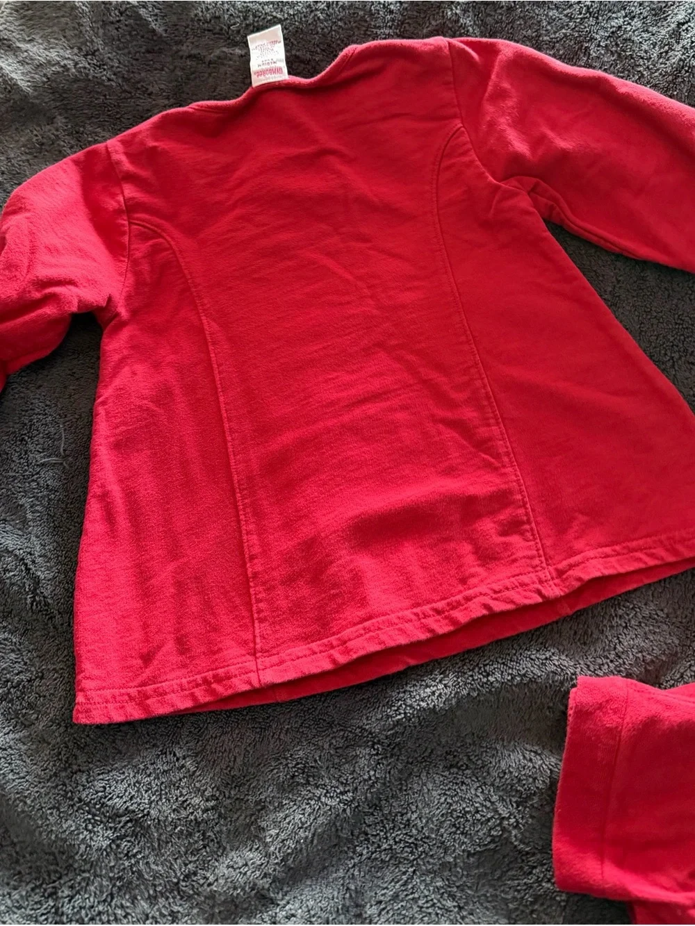 Girls Red Floral Embroidered Set